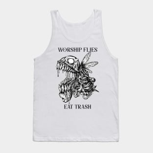 Divine Discards: Flies Reverence Beelzebub's Dominion Tank Top